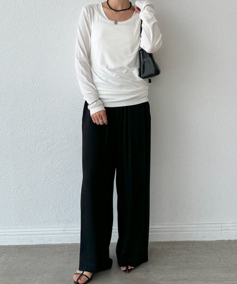  「【MYSELFbyRD（マイセルフバイリヴドロワ）】baseLongTee」|Tシャツ・カットソー|