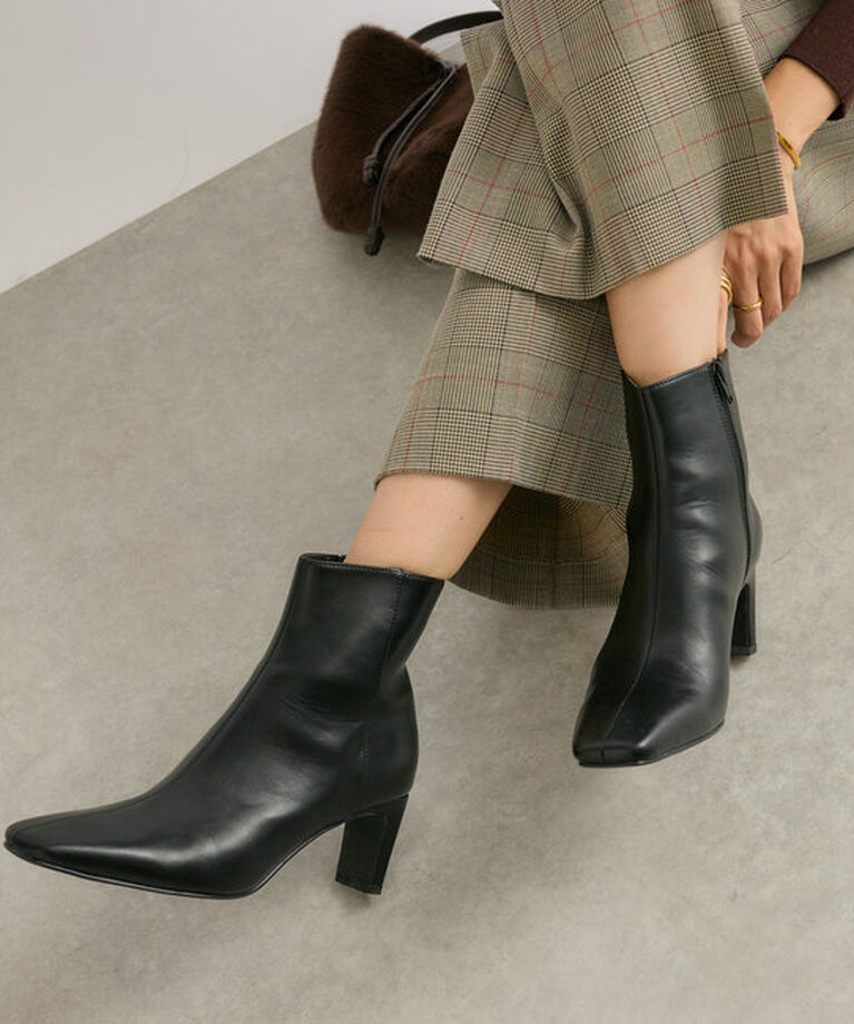  「【安定感◎】ヒールショートブーツ」|ショートブーツ|