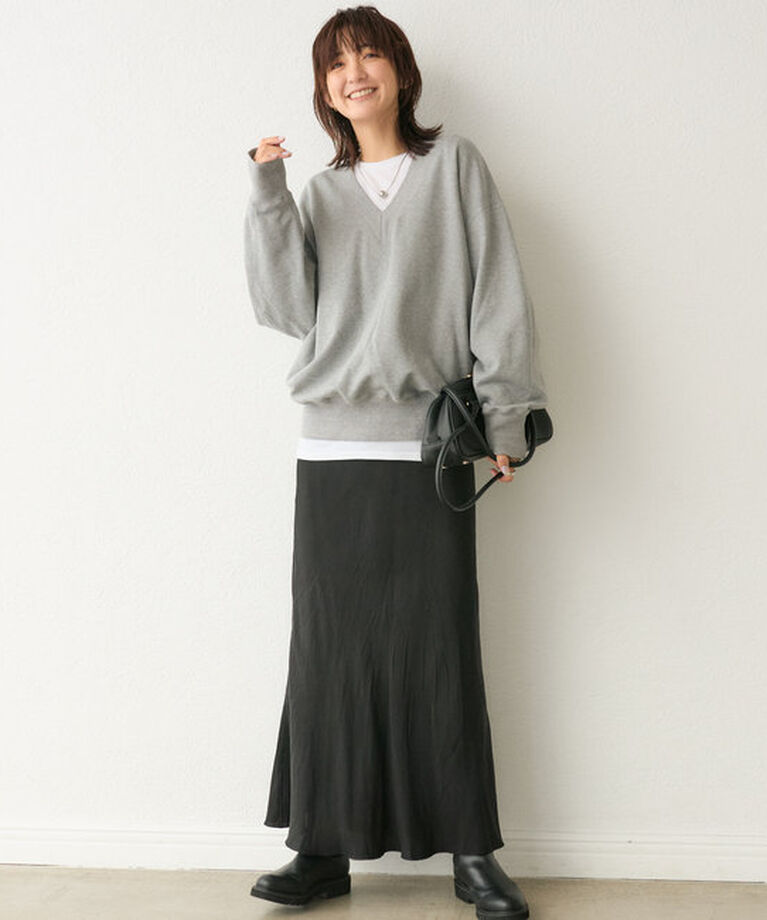  「【大人に着れる】Vネックスウェット」|Tシャツ・カットソー|