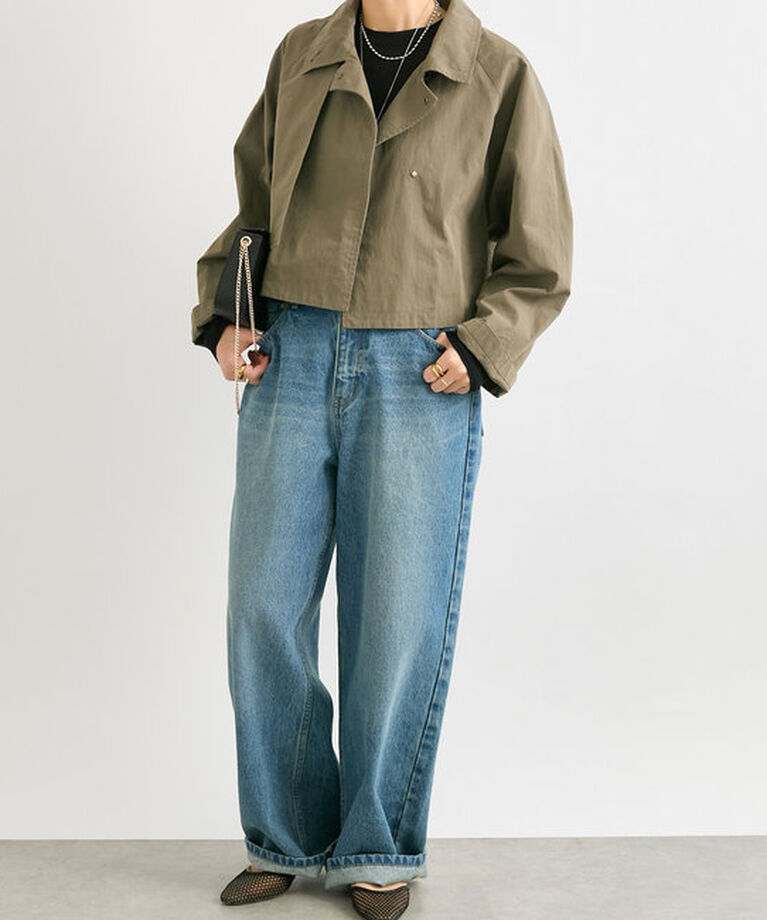  「【MONN.:.(モン)】SEMI LOOSE DENIM」|デニム|