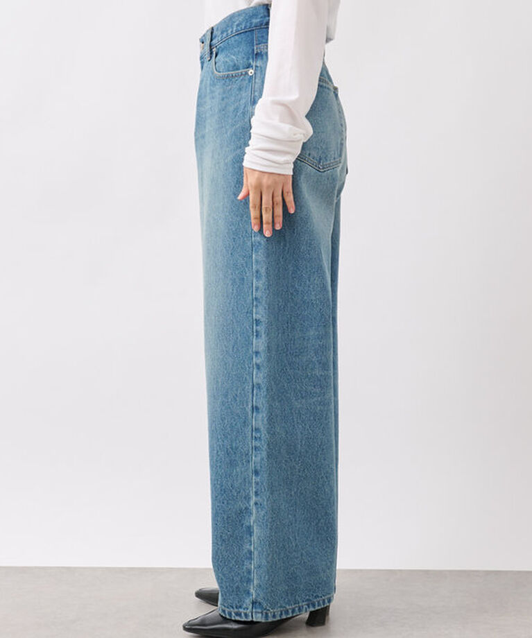  「【MONN.:.(モン)】SEMI LOOSE DENIM」|デニム|