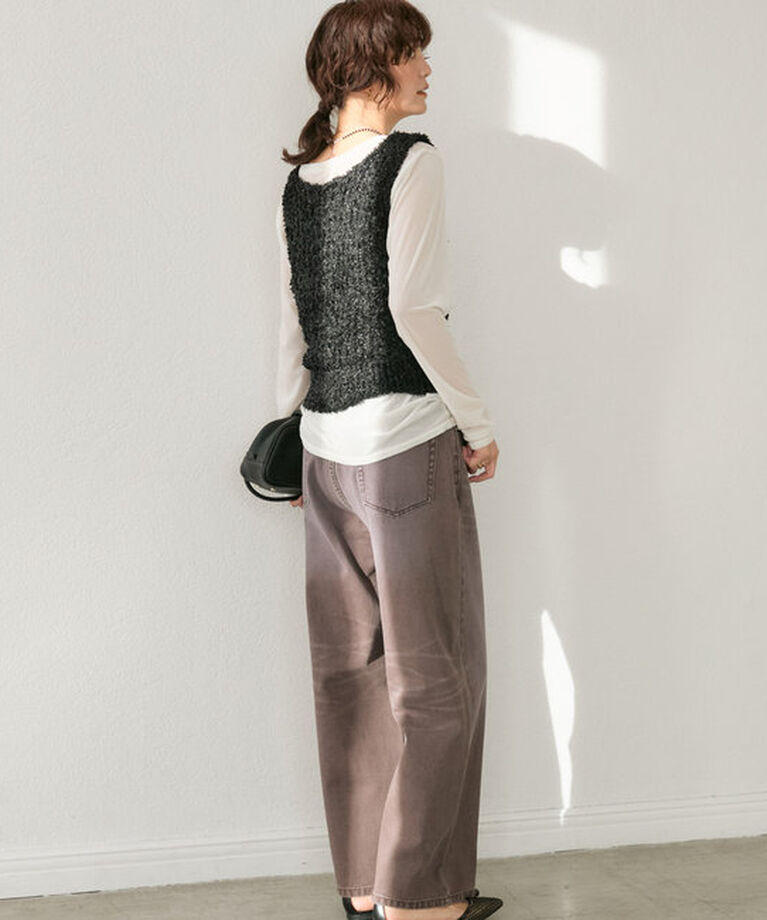  「【MONN.:.(モン)】SEMI LOOSE DENIM」|デニム|
