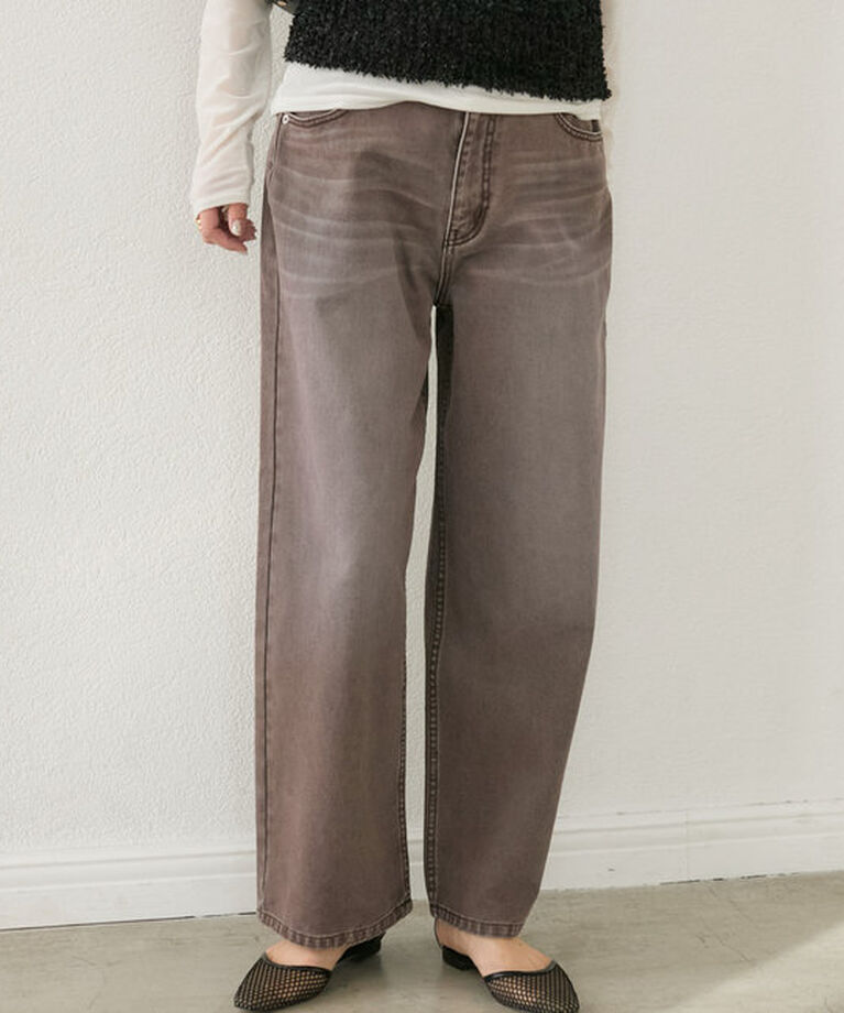  「【MONN.:.(モン)】SEMI LOOSE DENIM」|デニム|