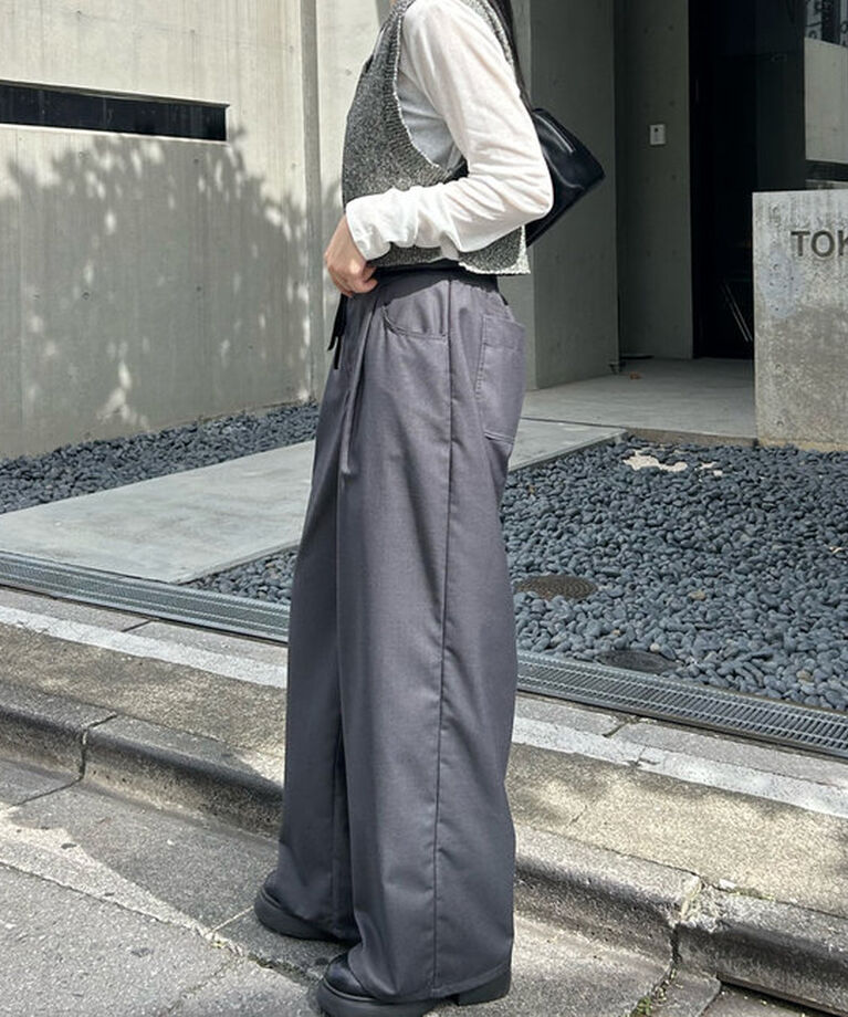  「【EC限定カラーあり/BRN・BLK2】スパンコールニットベスト」|ニット・セーター|