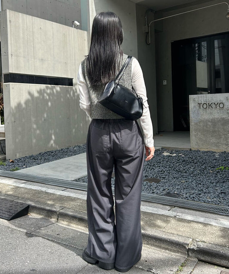  「【EC限定カラーあり/BRN・BLK2】スパンコールニットベスト」|ニット・セーター|