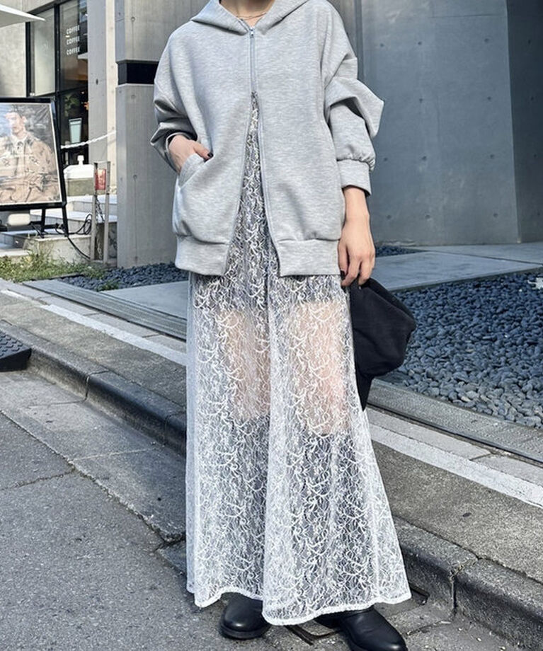  「【レイヤードスタイルにも◎】シアーキャミワンピース」|ワンピース|