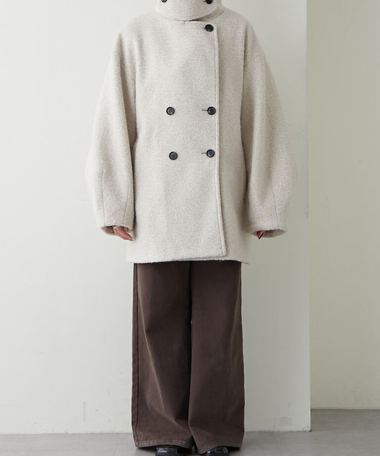  「【EC限定カラー/グリーン】シャギーミドルコート」|その他|