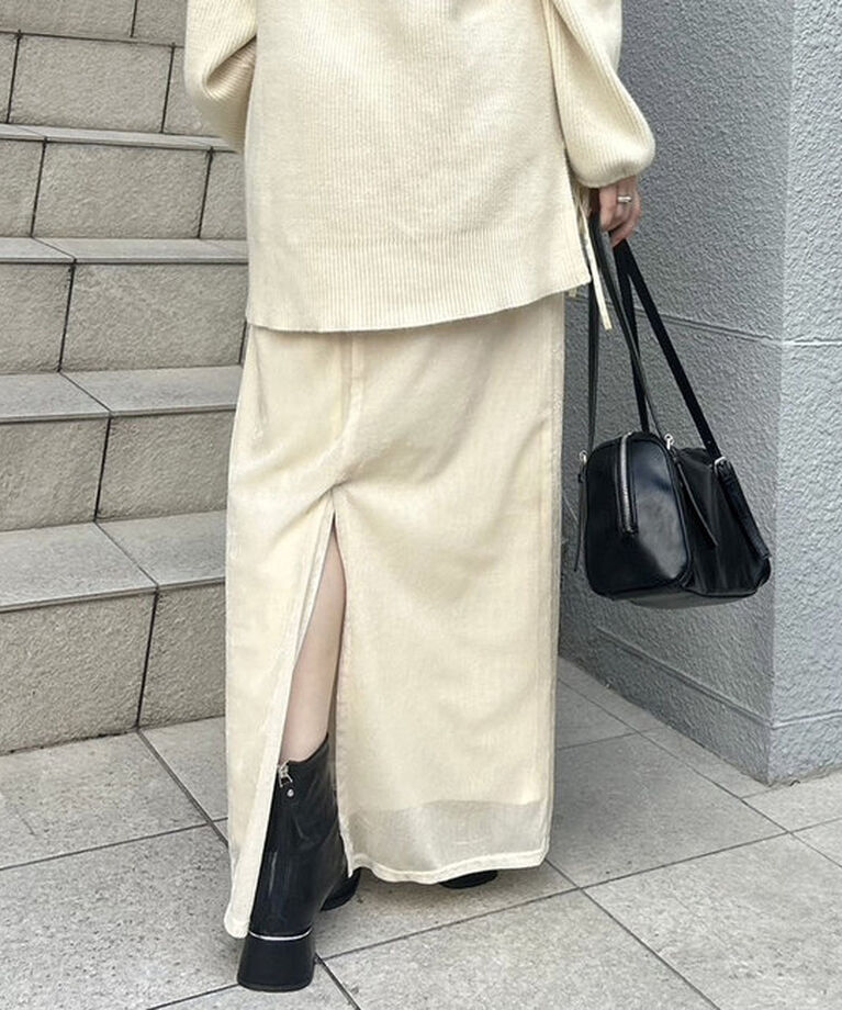  「シャイニーベロアスカート」|スカート|