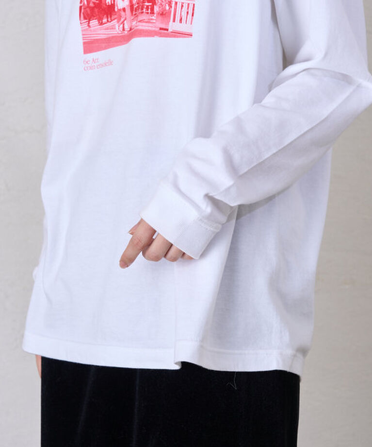  「PARISフォトロングTシャツ」|Tシャツ・カットソー|