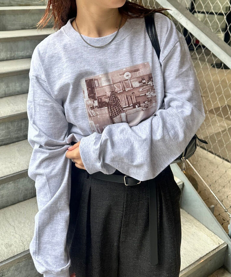  「PARISフォトロングTシャツ」|Tシャツ・カットソー|