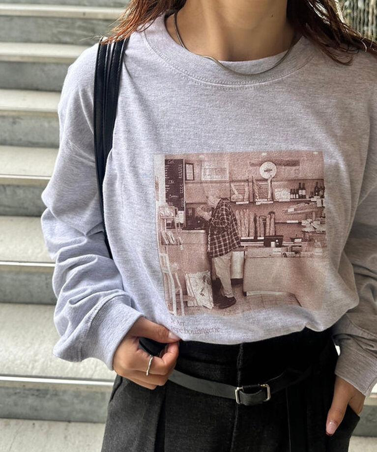  「PARISフォトロングTシャツ」|Tシャツ・カットソー|