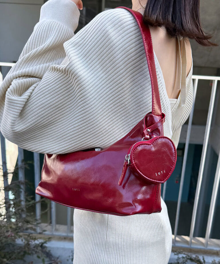  「loti ハートポーチ付きホーボーBAG」|トートバッグ|