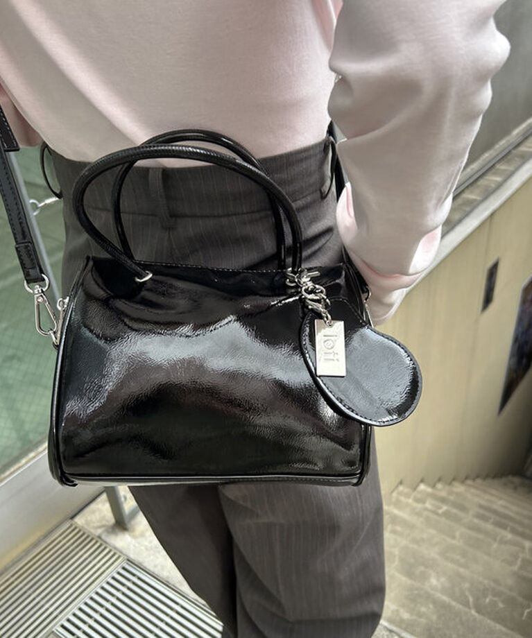  「loti エナメルボストンBAG」|トートバッグ|
