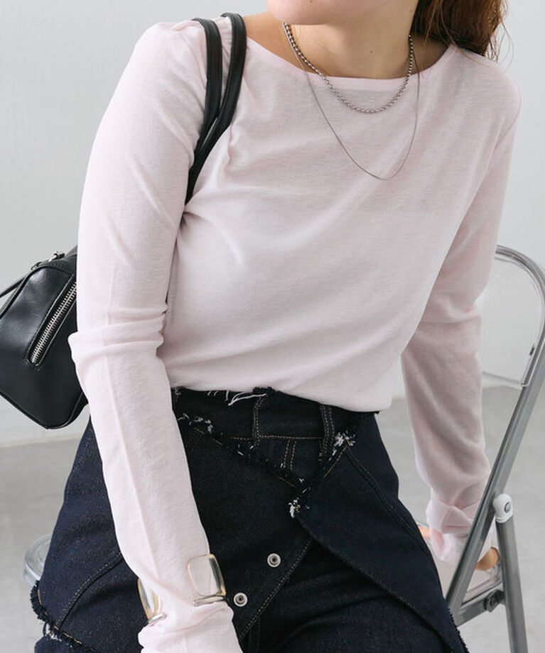  「newシアーロングTシャツ」|Tシャツ・カットソー|
