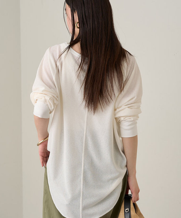  「シアーワッフルカットソー」|Tシャツ・カットソー|