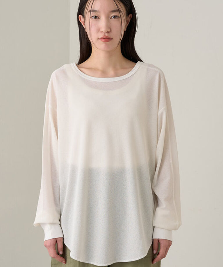  「シアーワッフルカットソー」|Tシャツ・カットソー|