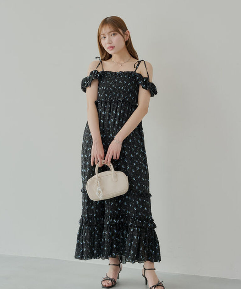  「【5色展開】リボンデザインヒールサンダル」|サンダル|