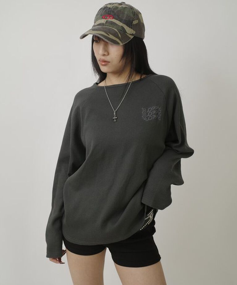  「【WEB限定】【SLOPPY/スロッピー】ワッフルトップス」|Tシャツ・カットソー|