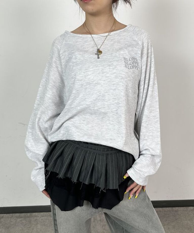  「【WEB限定】【SLOPPY/スロッピー】ワッフルトップス」|Tシャツ・カットソー|