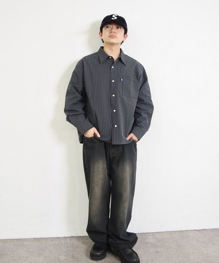  「【2サイズ/セットアップ対応】COOPER FACTチェックシャツ/UNISEX」|シャツ・ブラウス|