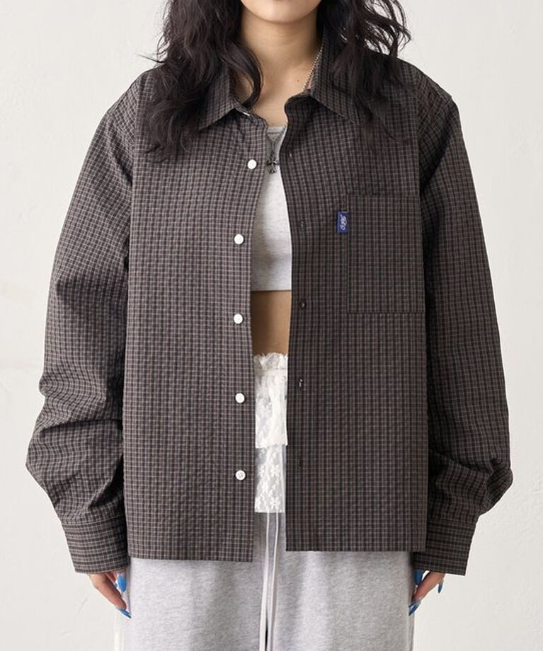  「【2サイズ/セットアップ対応】COOPER FACTチェックシャツ/UNISEX」|シャツ・ブラウス|