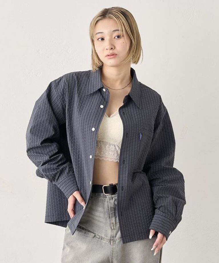 「【2サイズ/セットアップ対応】COOPER FACTチェックシャツ/UNISEX」|シャツ・ブラウス|