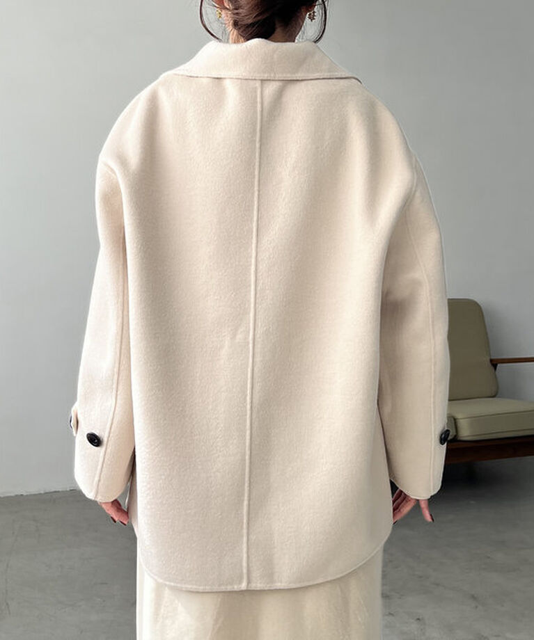  「【サイズ展開あり】Wフェイススタンドウールコート」|その他|