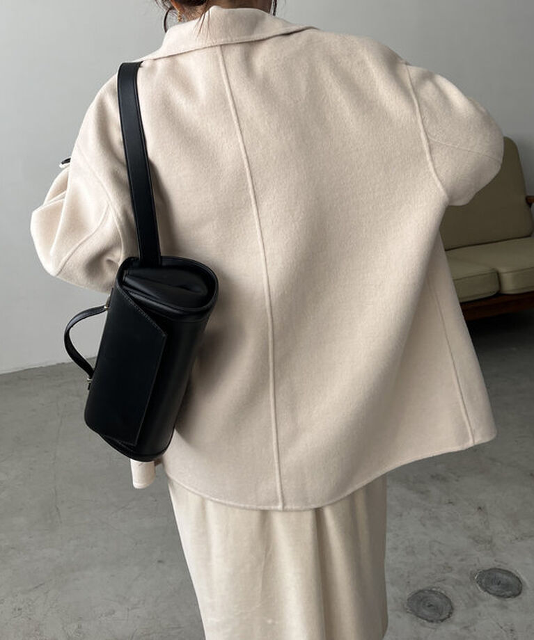  「【サイズ展開あり】Wフェイススタンドウールコート」|その他|