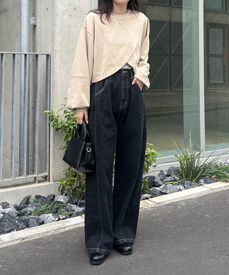  「ボンディングカシュクールプルオーバー」|Tシャツ・カットソー|