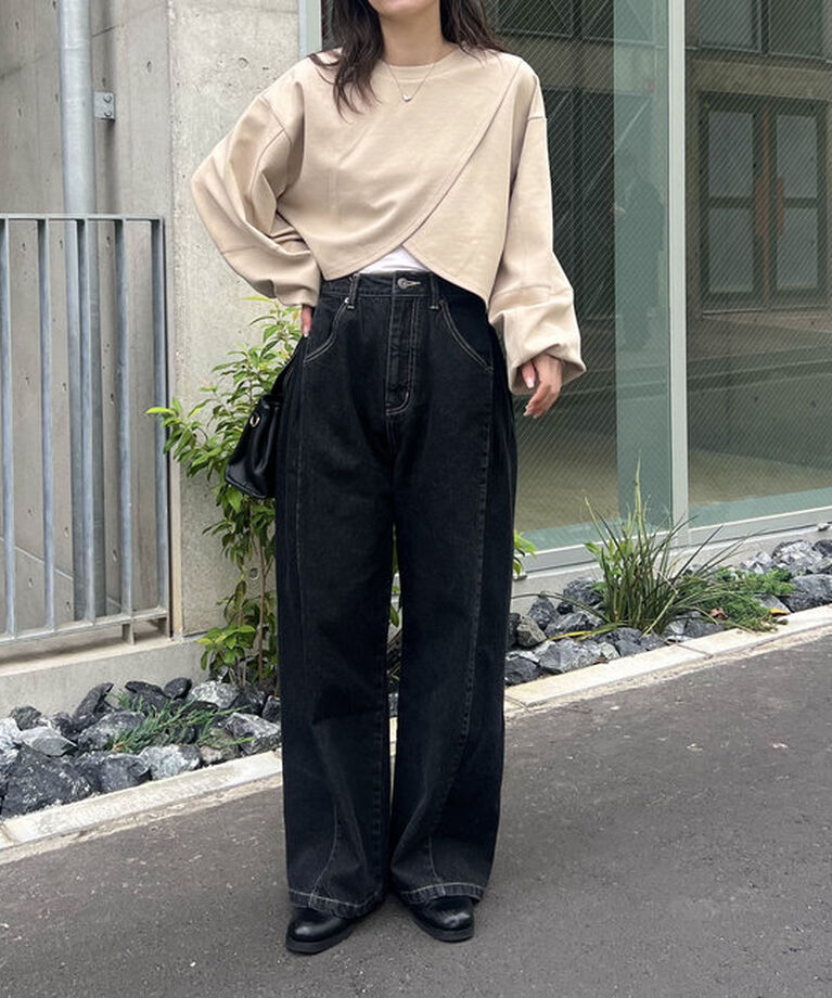  「ボンディングカシュクールプルオーバー」|Tシャツ・カットソー|