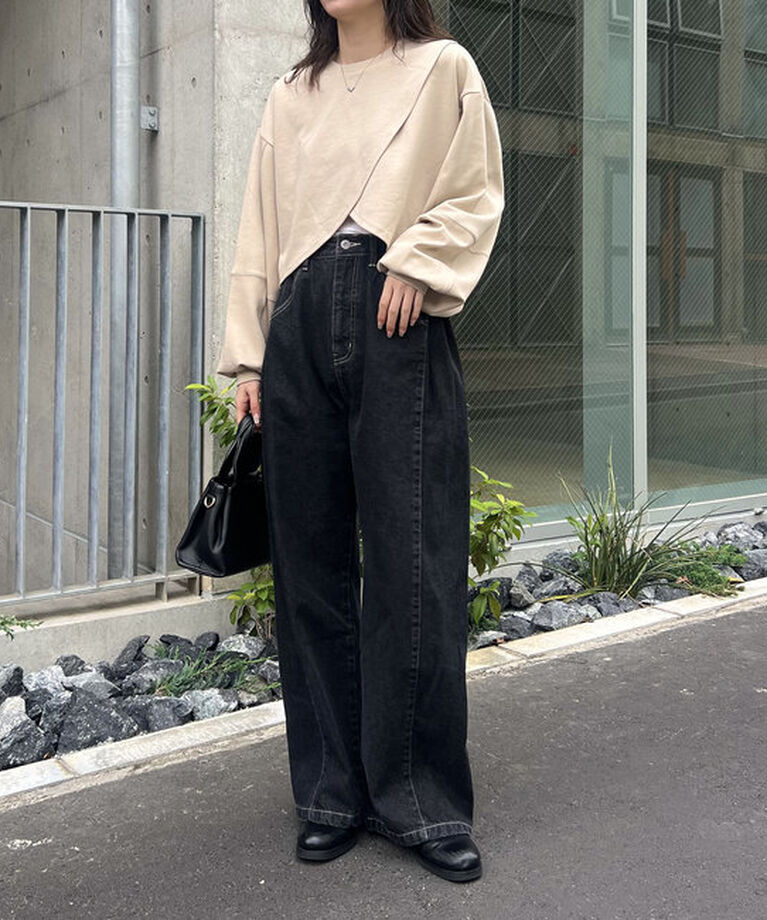  「ボンディングカシュクールプルオーバー」|Tシャツ・カットソー|