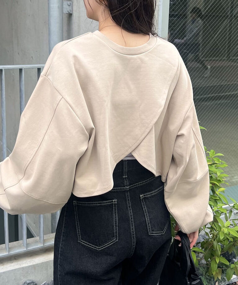  「ボンディングカシュクールプルオーバー」|Tシャツ・カットソー|
