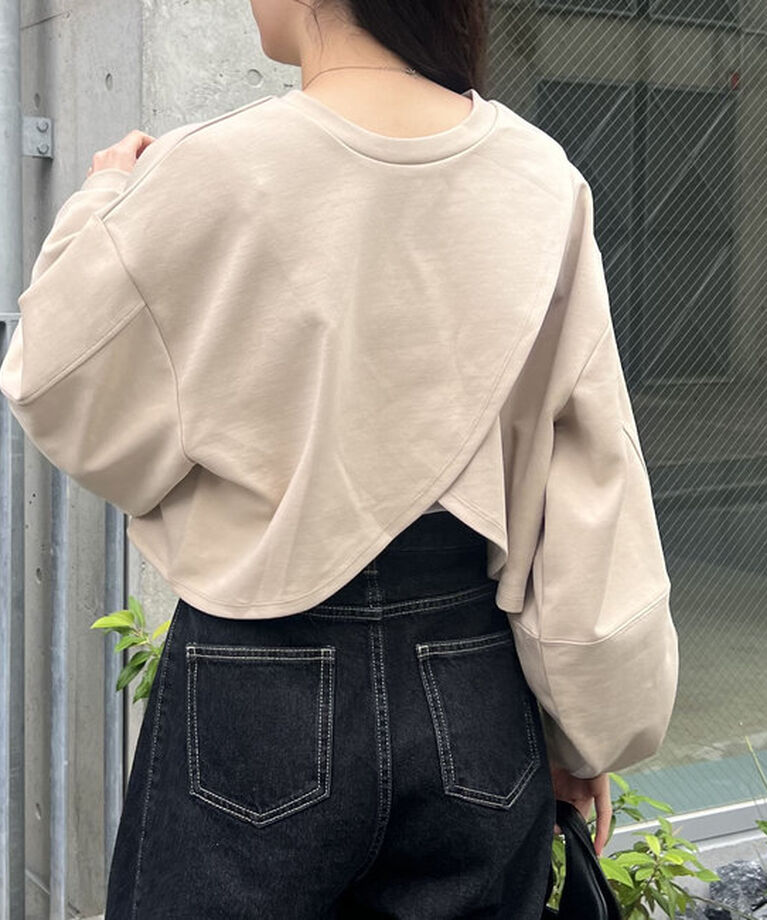  「ボンディングカシュクールプルオーバー」|Tシャツ・カットソー|