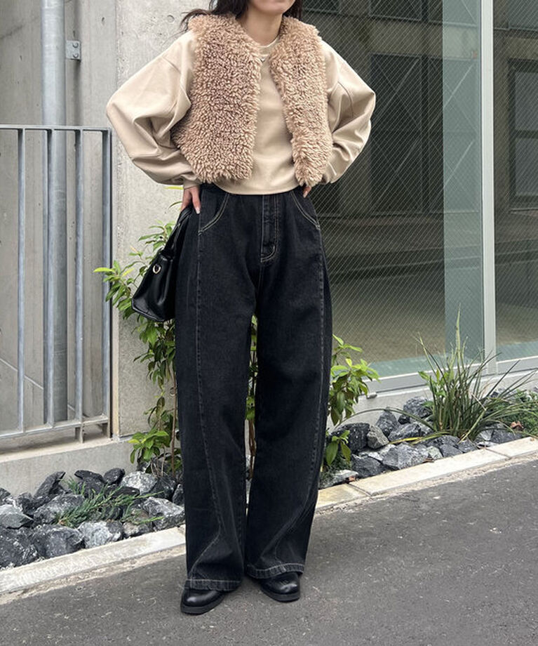  「ボンディングカシュクールプルオーバー」|Tシャツ・カットソー|
