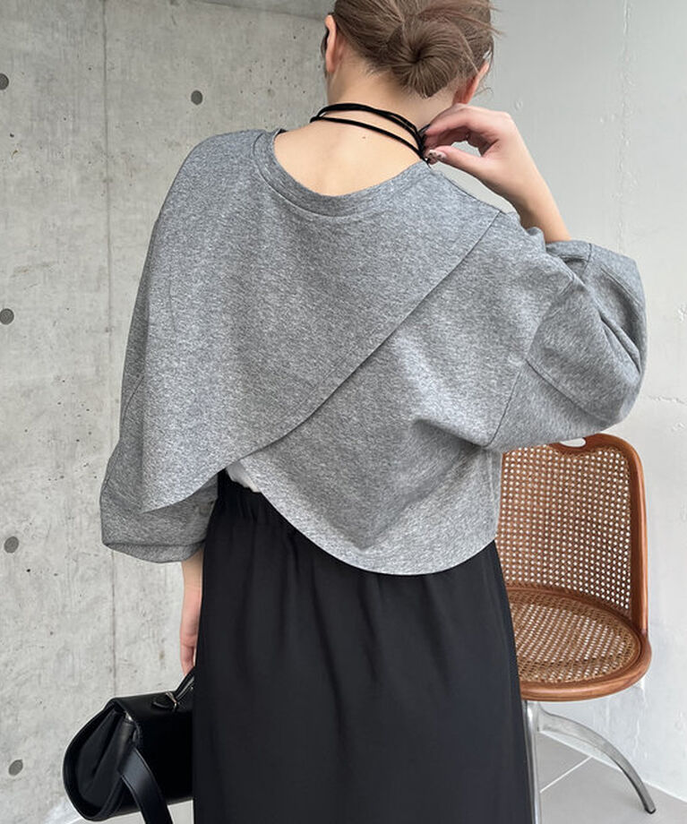  「ボンディングカシュクールプルオーバー」|Tシャツ・カットソー|