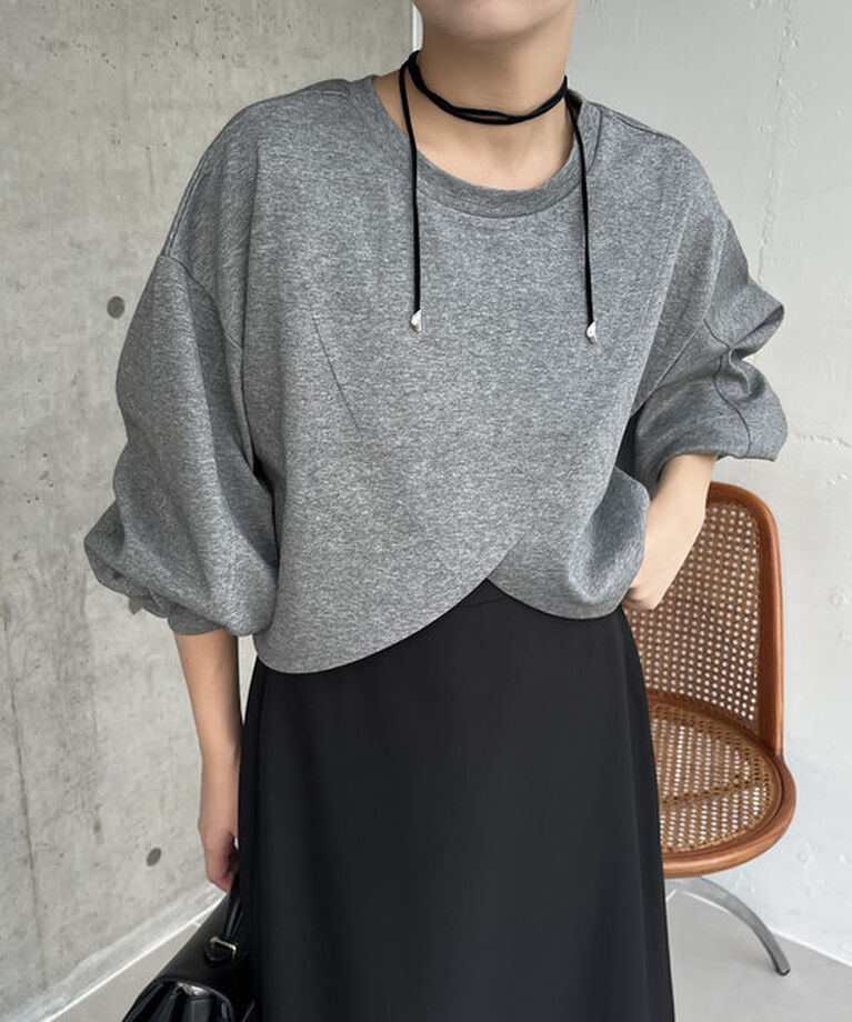  「ボンディングカシュクールプルオーバー」|Tシャツ・カットソー|