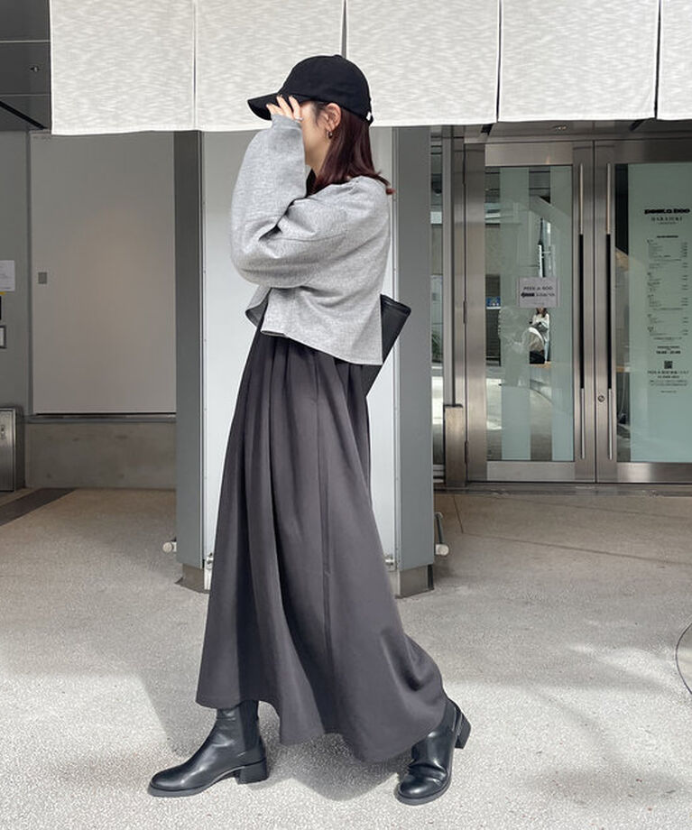  「【低身長サイズあり】ウエストタックワンピース」|ワンピース|