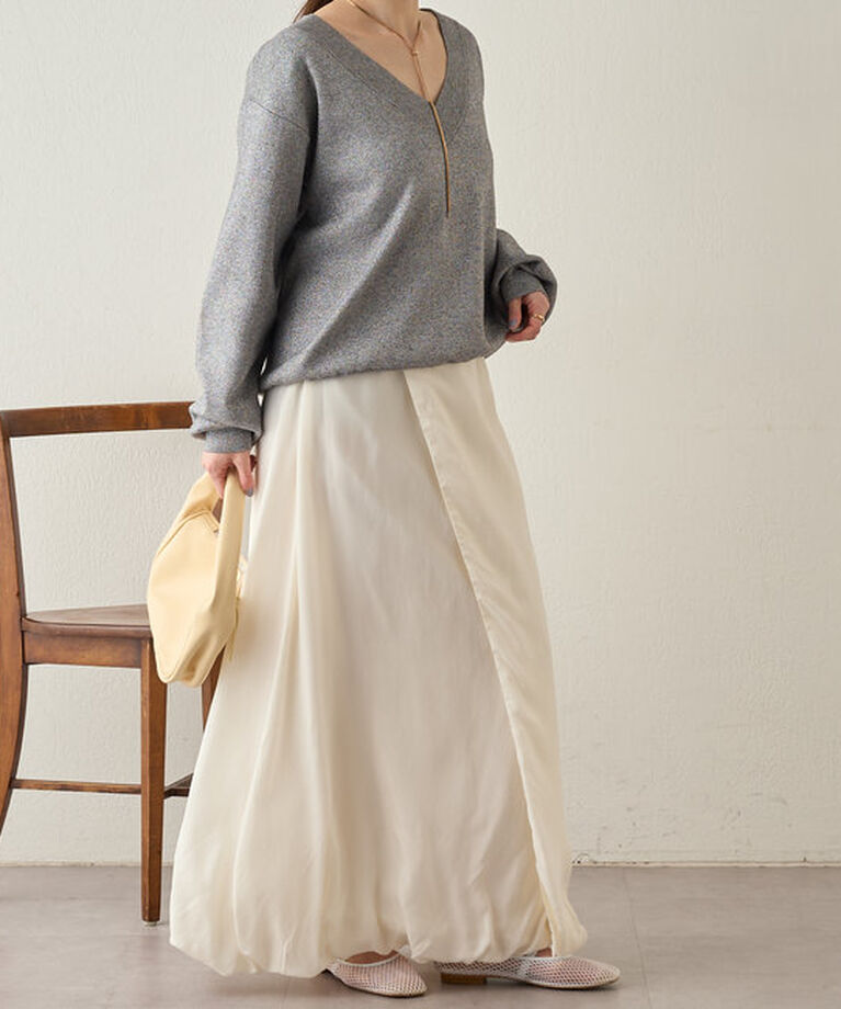  「《トレンド感》《サイズ展開あり》バルーンロングスカート」|スカート|