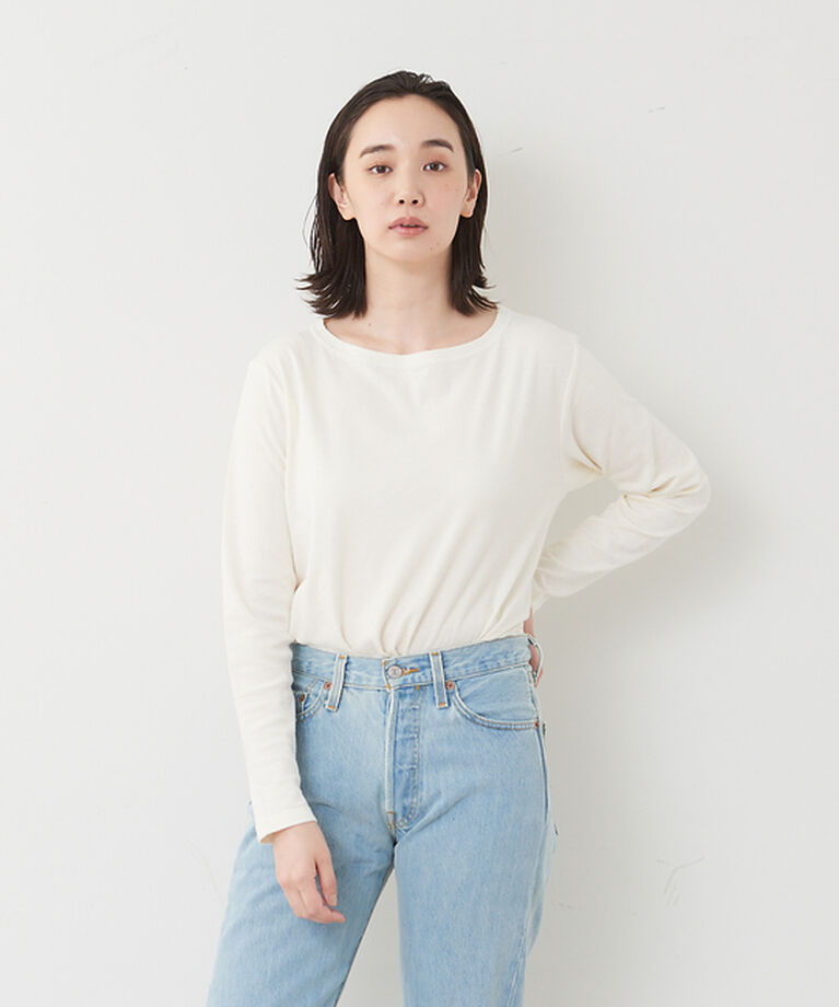collex「【新色登場】ウール混 リラックスロングスリーブプルオーバー」|Tシャツ・カットソー|