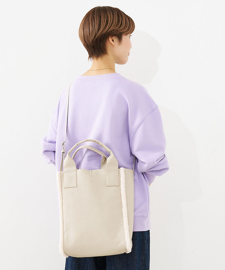 collex「リバーシブルボアトート2WAYバッグ」|トートバッグ|