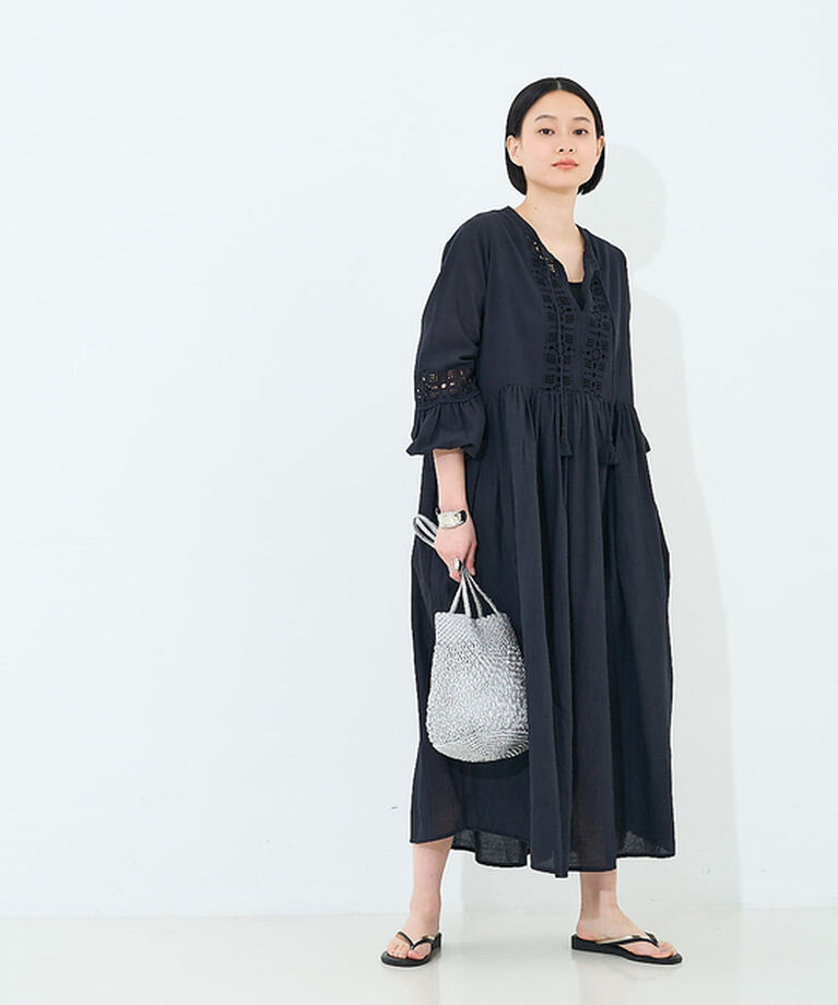 collex「レース切替パフスリーブワンピース」|ワンピース|