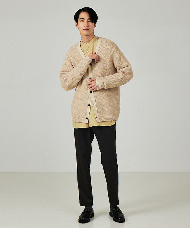 ABAHOUSE「【ツイスティッドニット】オーバーサイズ カーディガン」|カーディガン|