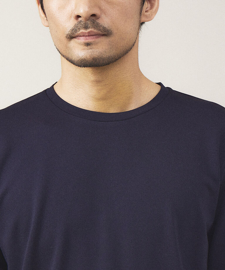 ABAHOUSE「【クルーネック】ポンチ 長袖 Tシャツ」|Tシャツ・カットソー|