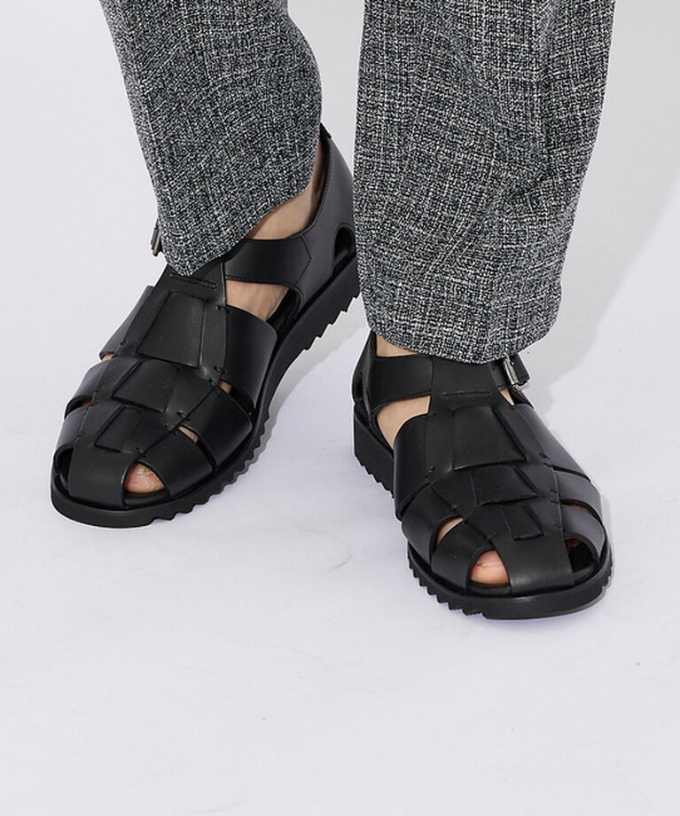 ABAHOUSE「【Paraboot/パラブーツ】 PACIFIC SPORT グルカサンダル」|サンダル|ブラック