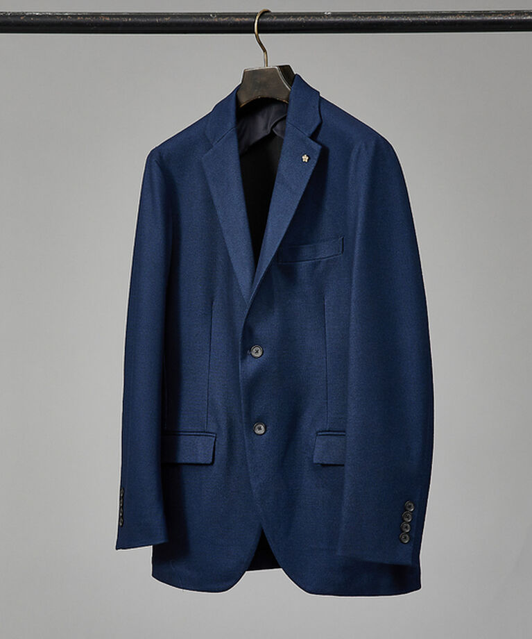 ABAHOUSE「【セットアップ対応/FLEX JACKET】T/R ポンチ ニードルパンチ ジャ」|テーラードジャケット|