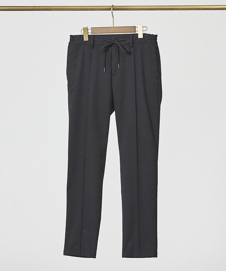 ABAHOUSE「【FLEX PANTS】ピンタック イージーパンツ /TR 強撚 ボタニーサージ」|スラックス|