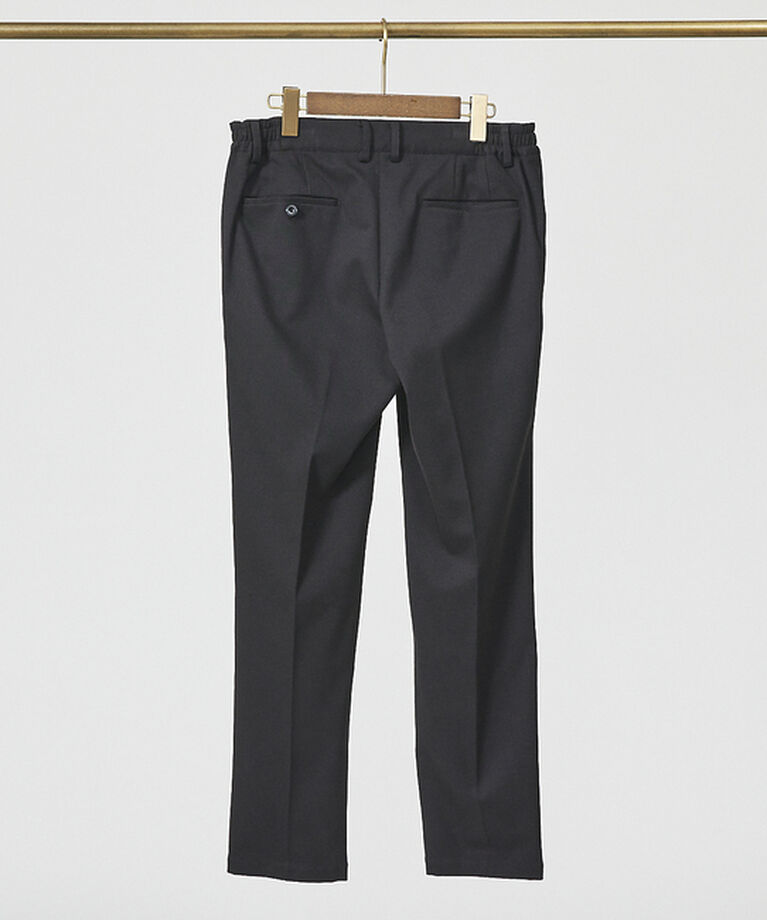 ABAHOUSE「【FLEX PANTS】ピンタック イージーパンツ /TR 強撚 ボタニーサージ」|スラックス|