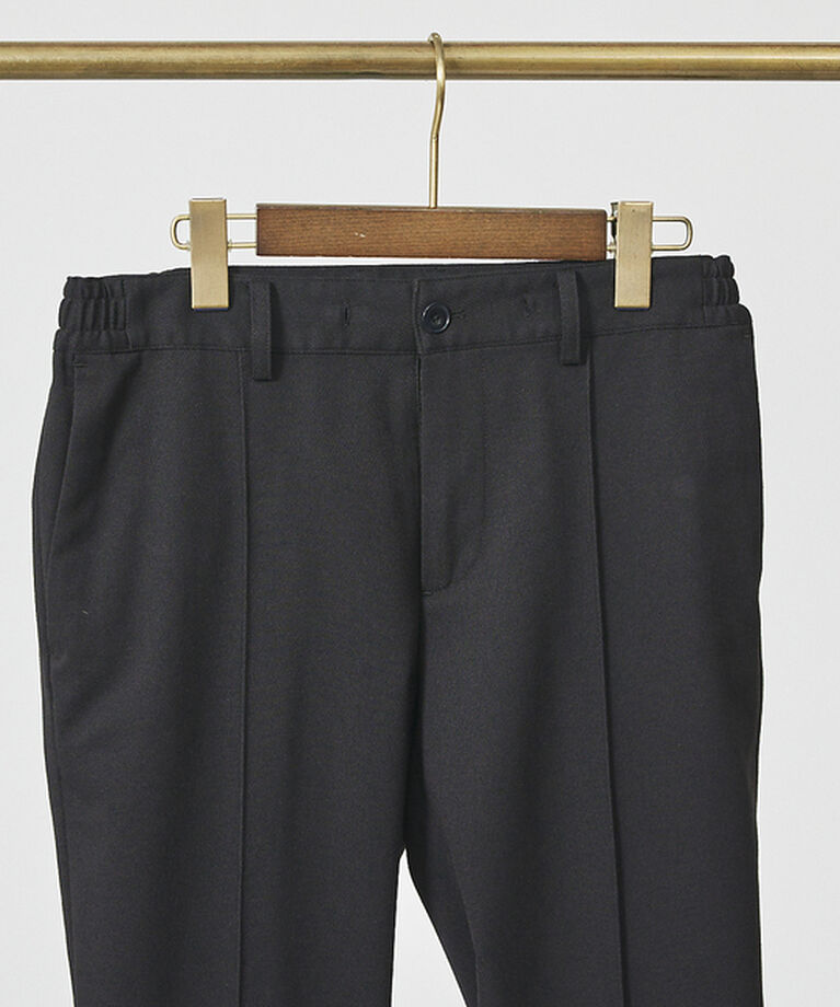 ABAHOUSE「【FLEX PANTS】ピンタック イージーパンツ /TR 強撚 ボタニーサージ」|スラックス|