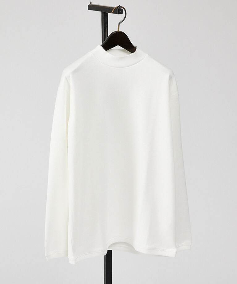 ABAHOUSE「【シルキータッチ】ライトダンボールモックネック ロンT」|Tシャツ・カットソー|