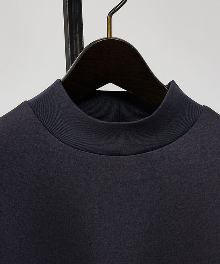 ABAHOUSE「【シルキータッチ】ライトダンボールモックネック ロンT」|Tシャツ・カットソー|